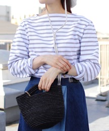 ORCIVAL/オーシバル　コットンロード　ボートネックシャツ　ボーダー #B211