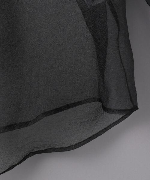 sulvam（サルバム）の「＜sulvam（サルバム）＞オーガンジー シャツ（シャツ/ブラウス・レディース・ブラック・SMALL）」の8枚目の写真