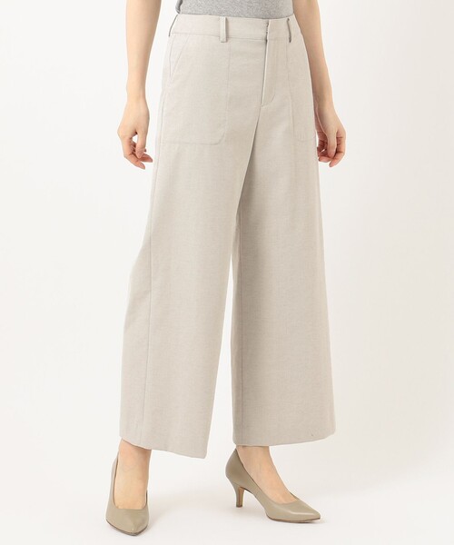 J.PRESS Ladies(J.プレス レディス)の「【洗える】シェルタリングドライオックス ワイドパンツ(その他パンツ・レディース・ベージュ系/ライトグレー系/ブラウン系・XS/S)」の21枚目の写真