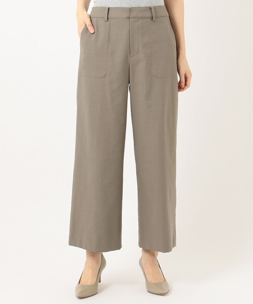 J.PRESS Ladies(J.プレス レディス)の「【洗える】シェルタリングドライオックス ワイドパンツ(その他パンツ・レディース・ベージュ系/ライトグレー系/ブラウン系・XS/S)」の22枚目の写真