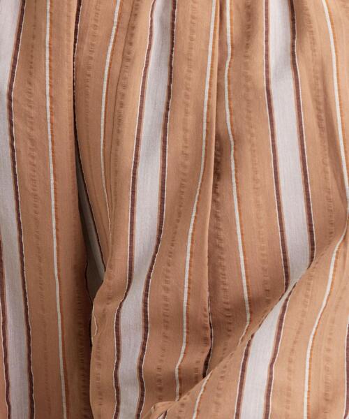 green label relaxing（グリーンレーベルリラクシング）の「CFC サッカー ストライプ イージー ワイド パンツ（その他パンツ・レディース・ブラウン/ケリー・38/36）」の3枚目の写真