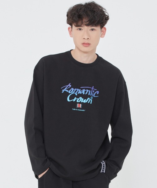 ROMANTIC CROWN(ロマンティッククラウン)の「【ROMANTIC CROWN】GRADATION LOGO LONG SLEEVES / ロマンティッククラウン グラデーション ロゴ ロングスリーブ Tシャツ(Tシャツ/カットソー・メンズ・スカイブルー/ホワイト/ブラック・LARGE/X-LARGE/MEDIUM/SMALL)」の18枚目の写真