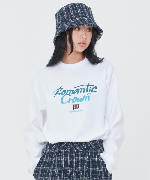ROMANTIC CROWN(ロマンティッククラウン)の「【ROMANTIC CROWN】GRADATION LOGO LONG SLEEVES / ロマンティッククラウン グラデーション ロゴ ロングスリーブ Tシャツ(Tシャツ/カットソー・メンズ・スカイブルー/ホワイト/ブラック・LARGE/X-LARGE/MEDIUM/SMALL)」の7枚目の写真