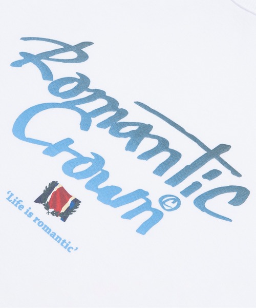ROMANTIC CROWN(ロマンティッククラウン)の「【ROMANTIC CROWN】GRADATION LOGO LONG SLEEVES / ロマンティッククラウン グラデーション ロゴ ロングスリーブ Tシャツ(Tシャツ/カットソー・メンズ・スカイブルー/ホワイト/ブラック・LARGE/X-LARGE/MEDIUM/SMALL)」の10枚目の写真