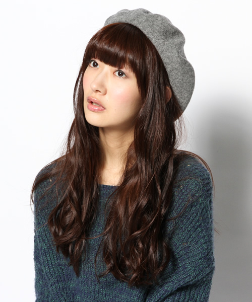 WEGO（ウィゴー）の「WEGO/フェルトベレー帽（ハンチング/ベレー帽・レディース・ブラック/ダークグレー/グリーン/ネイビー/ワイン・FREE）」の6枚目の写真