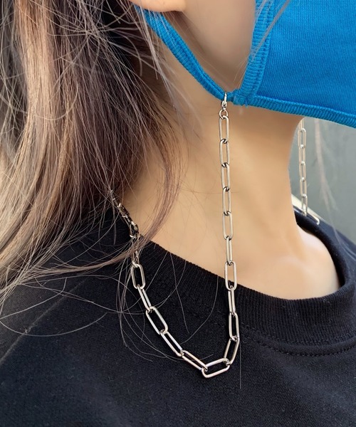 Figments（フィグメンツ）の「マスクチェーン2（マスク・レディース・シルバー・FREE）」の4枚目の写真