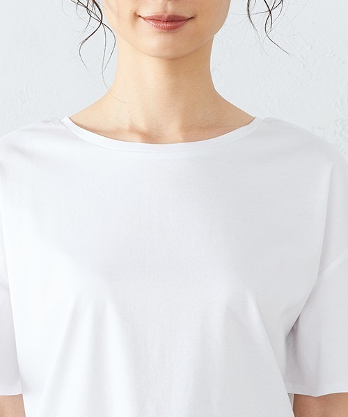 COMME CA ISM（コムサイズム）の「2WAY フレアスリーブ　Tシャツブラウス（Tシャツ/カットソー・レディース・ホワイト・MEDIUM/LARGE）」の10枚目の写真