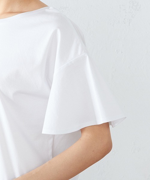 COMME CA ISM（コムサイズム）の「2WAY フレアスリーブ　Tシャツブラウス（Tシャツ/カットソー・レディース・ホワイト・MEDIUM/LARGE）」の11枚目の写真