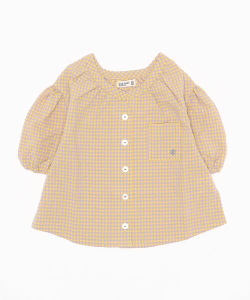 RAGMART（ラグマート）の「ギャザーブラウス（シャツ/ブラウス・キッズ・イエロー/レッド/ベージュ・110cm/130cm/120cm/100cm）」の6枚目の写真