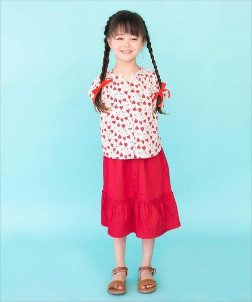 RAGMART（ラグマート）の「ギャザーブラウス（シャツ/ブラウス・キッズ・イエロー/レッド/ベージュ・110cm/130cm/120cm/100cm）」の8枚目の写真