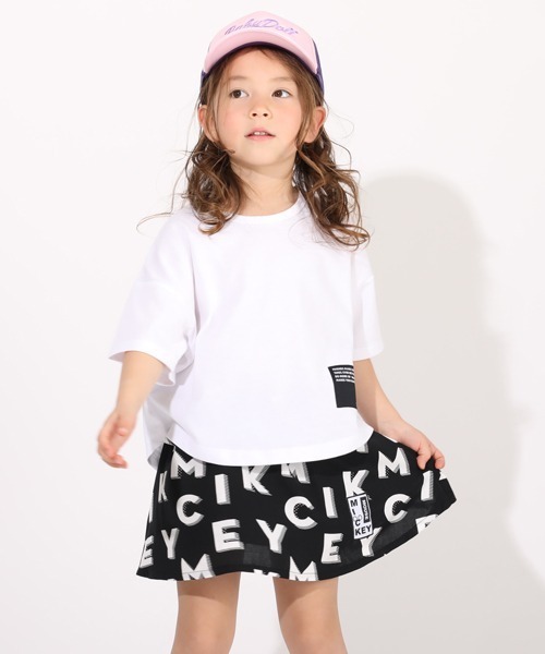 Disney(ディズニー)の「親子お揃い ディズニー イニシャル総柄スカート 3832K (トップス別売)(デニムスカート・キッズ・ブラック・130cm/140cm/120cm/100cm/110cm/90cm)」の7枚目の写真