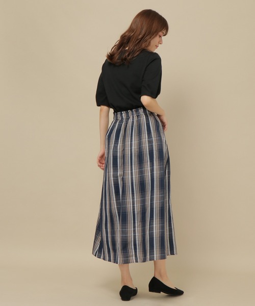 ikka（イッカ）の「ノルマンディリネンレースアップスカート（スカート・レディース・ベージュ/ネイビー/オリーブ・M/L）」の19枚目の写真