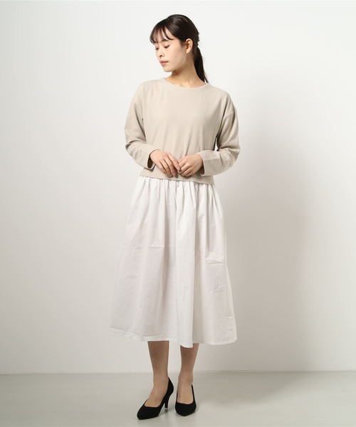 Claire メルローズ クレール のワンピース カットソーワンピース A0711ua418 を購入できます Melrose クレール のファッション Melrose Claire メルローズ ワンピース カットソーワンピース ワンピース 誠実