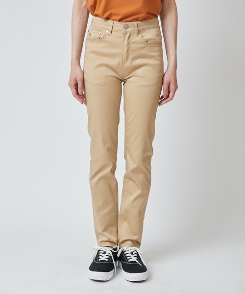 Arnold Palmer（アーノルドパーマー）の「ストレッチチノスリム5ポケットパンツ（チノパンツ・レディース・ネイビー/ベージュ・4/3/2）」の3枚目の写真