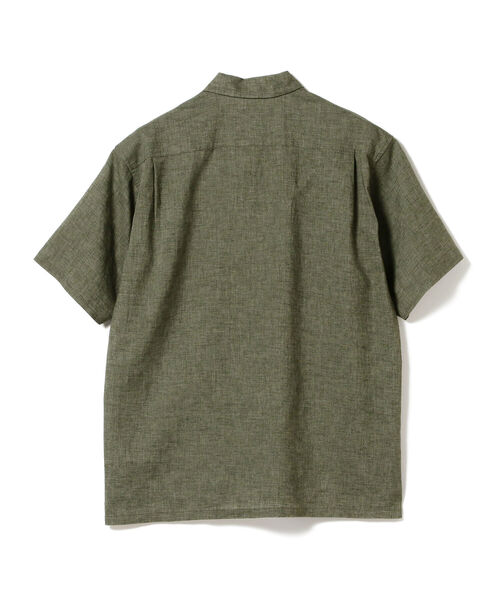 BEAMS PLUS ポリエステルリネン シャブレーシャツ XL BEAMS+ シャツ BEAMS PLUS / リネン シャンブレー ショート