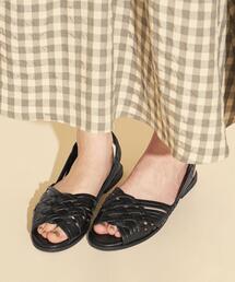 BEAUTY&YOUTH UNITED ARROWS | BY∴ レザーメッシュオープントゥサンダル(サンダル)