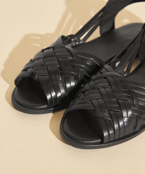 BEAUTY&YOUTH UNITED ARROWS（ビューティーアンドユースユナイテッドアローズ）の「BY∴ レザーメッシュオープントゥサンダル ◆（サンダル・レディース・ブラック/ホワイト・37/35/38/36）」の11枚目の写真