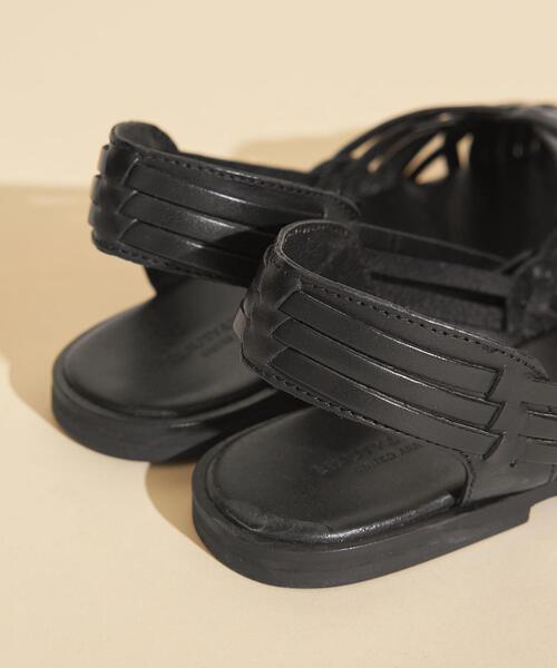 BEAUTY&YOUTH UNITED ARROWS（ビューティーアンドユースユナイテッドアローズ）の「BY∴ レザーメッシュオープントゥサンダル ◆（サンダル・レディース・ブラック/ホワイト・37/35/38/36）」の7枚目の写真