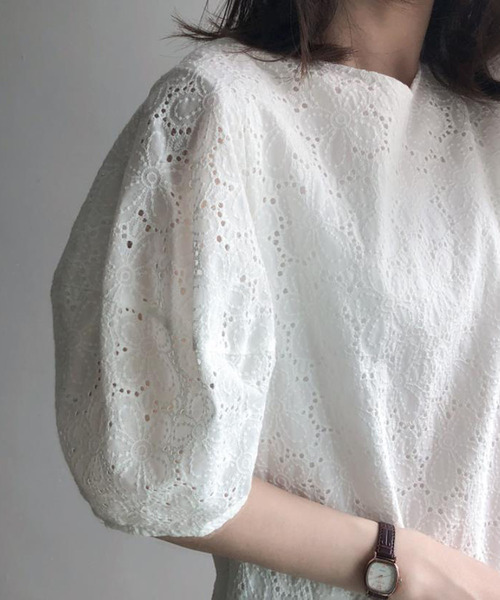 Ulysses（ユリシス）の「ボリューム袖レースワンピース（ワンピース・レディース・ホワイト・M/L）」の7枚目の写真