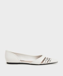 ハーフドルセイ カットアウトバレリーナ / Half D'Orsay Cut-Out Ballerinas