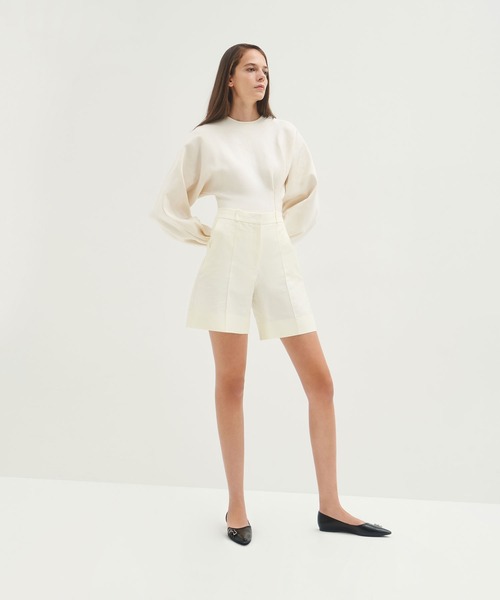 CHARLES & KEITH（チャールズ & キース）の「ハーフドルセイ カットアウトバレリーナ / Half D'Orsay Cut-Out Ballerinas（パンプス・レディース・ホワイト/ブラック・22.5cm/23cm/23.5cm/24.5cm/25cm/25.5cm）」の12枚目の写真