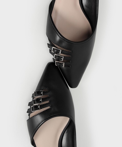 CHARLES & KEITH（チャールズ & キース）の「ハーフドルセイ カットアウトバレリーナ / Half D'Orsay Cut-Out Ballerinas（パンプス・レディース・ホワイト/ブラック・22.5cm/23cm/23.5cm/24.5cm/25cm/25.5cm）」の16枚目の写真