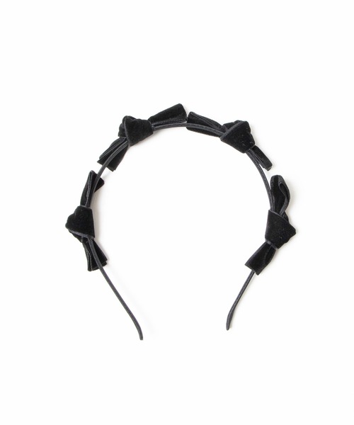 WEGO（ウィゴー）の「WEGO/リボンベロアカチューシャ（カチューシャ・レディース・ブラック/ワイン・FREE）」の5枚目の写真