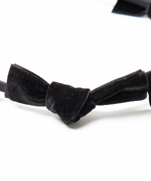 WEGO（ウィゴー）の「WEGO/リボンベロアカチューシャ（カチューシャ・レディース・ブラック/ワイン・FREE）」の4枚目の写真