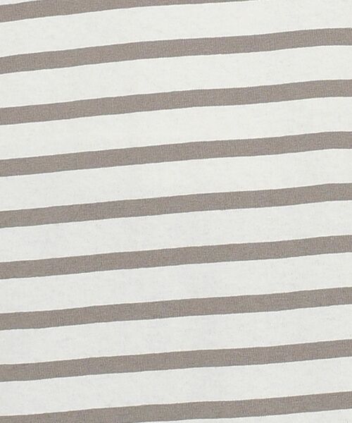 SHIPS（シップス）の「【WEB限定】ルーズシルエットボーダーTEE◇（Tシャツ/カットソー・レディース・ライトグレー/ネイビー/ブラック/オリーブ・LARGE/MEDIUM）」の17枚目の写真