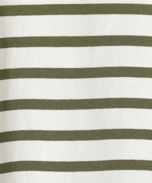 SHIPS（シップス）の「【WEB限定】ルーズシルエットボーダーTEE◇（Tシャツ/カットソー・レディース・ライトグレー/ネイビー/ブラック/オリーブ・LARGE/MEDIUM）」の11枚目の写真