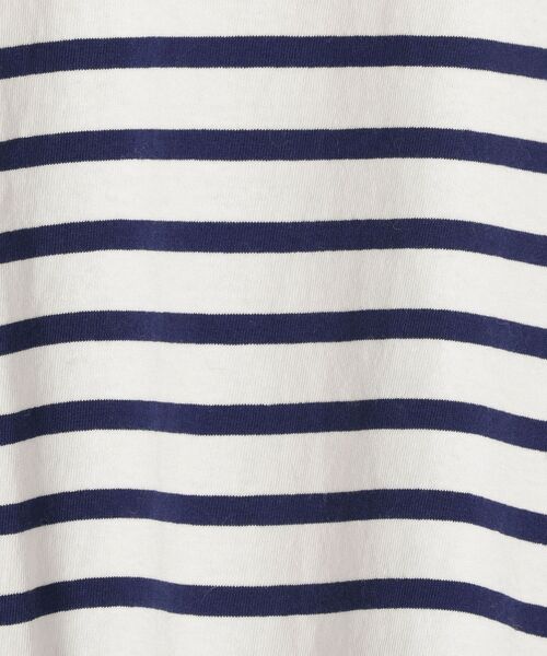 SHIPS（シップス）の「【WEB限定】ルーズシルエットボーダーTEE◇（Tシャツ/カットソー・レディース・ライトグレー/ネイビー/ブラック/オリーブ・LARGE/MEDIUM）」の18枚目の写真