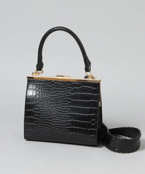 HARE（ハレ）の「ミニマルガマグチBAG(HARE)（ショルダーバッグ・レディース・ブラック/ブラック系その他・FREE）」の11枚目の写真