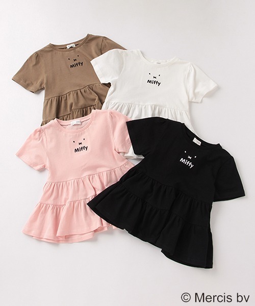 b・ROOM(ビールーム)の「【ディック・ブルーナ】MIFFYティアードTシャツ(Tシャツ/カットソー・キッズ・オフホワイト/ライトピンク/ベージュ/ブラック・120cm/100cm/90cm/130cm/110cm)」の16枚目の写真