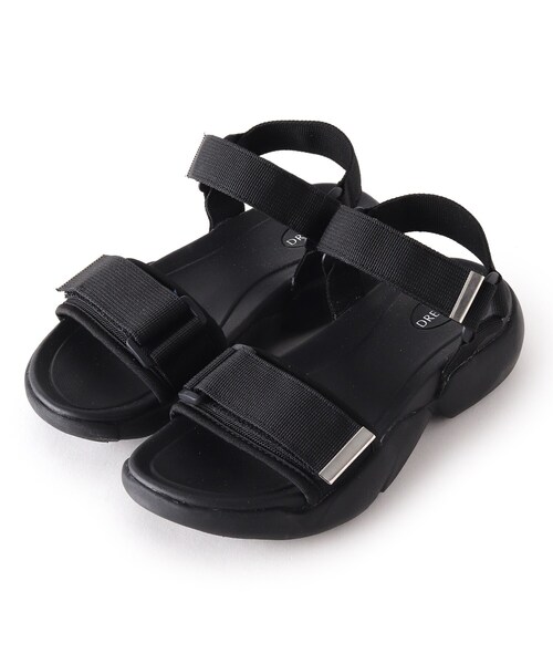 DRESKIP（ドレスキップ）の「◆スニーカー底サンダル（サンダル・レディース・ブラック/ブラック系3/ブラウン系4・35/45）」の2枚目の写真