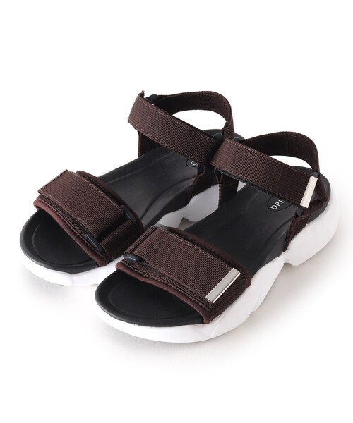 DRESKIP（ドレスキップ）の「◆スニーカー底サンダル（サンダル・レディース・ブラック/ブラック系3/ブラウン系4・35/45）」の4枚目の写真