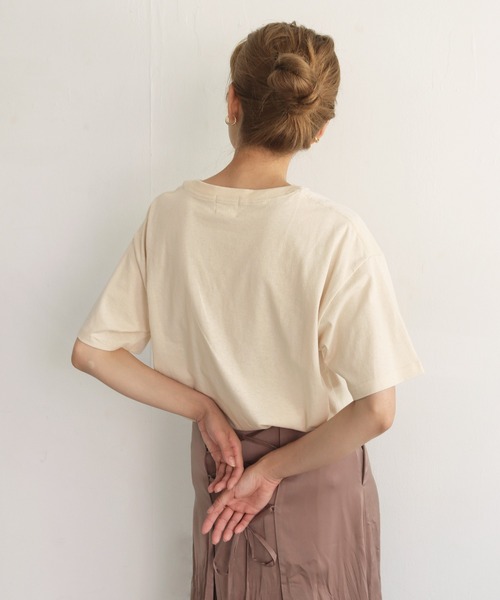 CLEIO（クレイオ）の「【CLEIO】ニュアンスアートプリントTシャツ（Tシャツ/カットソー・レディース・ベージュ/オフホワイト・FREE）」の10枚目の写真