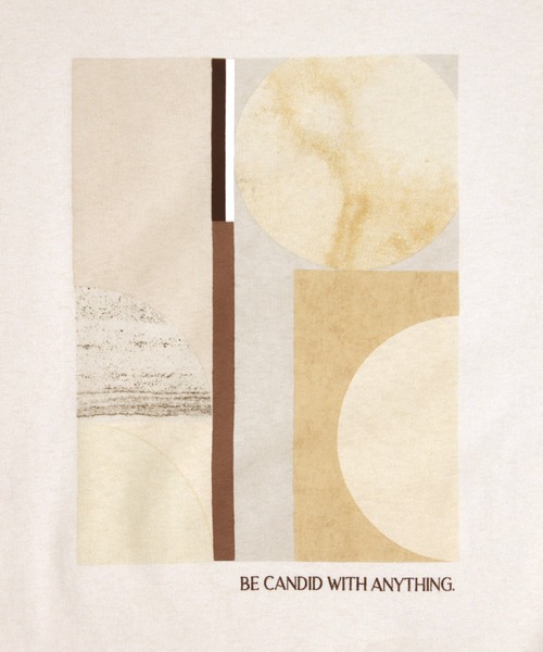 CLEIO（クレイオ）の「【CLEIO】ニュアンスアートプリントTシャツ（Tシャツ/カットソー・レディース・ベージュ/オフホワイト・FREE）」の19枚目の写真