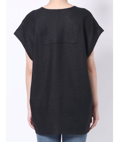 Ungrid(アングリッド)の「リネン混Vネックトップス(シャツ/ブラウス・レディース・アイボリー/ブラック・FREE)」の21枚目の写真