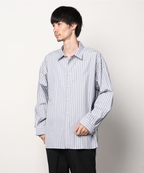 Toironier（トワロニエ）の「Toironier/トワロニエ/ストライプルーズシャツ(レギュラーフィット)（シャツ/ブラウス・メンズ・ネイビー・0）」の8枚目の写真