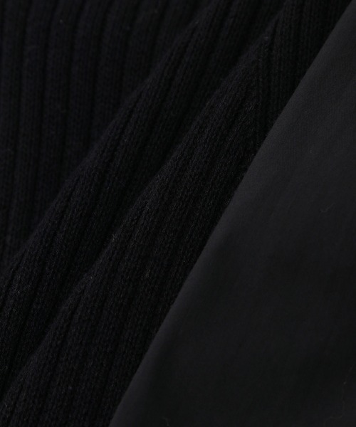 ADAM ET ROPE'（アダムエロペ）の「ファブリックコンビフォルムスリーブニット（ニット/セーター・レディース・ブラック/ベージュ・FREE）」の11枚目の写真