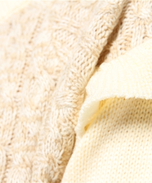 one after another NICE CLAUP（ワンアフターアナザーナイスクラップ）の「【ナイスクラップ】肩プリプリプルオーバー（ニット/セーター・レディース・アイボリー/グレー/サックスブルー・FREE）」の9枚目の写真