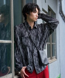 WEGO/総柄ビックシルエットシャツ