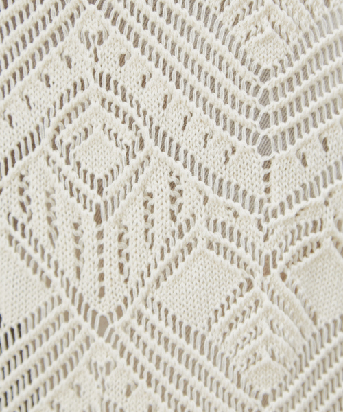 Rouge vif（ルージュヴィフ）の「透かし柄ﾆｯﾄﾜﾝﾋﾟｰｽ（ワンピース・レディース・オフホワイト/カーキ・フリー）」の12枚目の写真