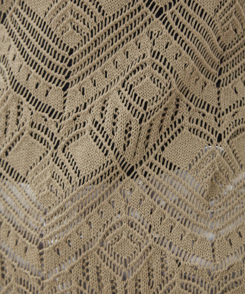 Rouge vif（ルージュヴィフ）の「透かし柄ﾆｯﾄﾜﾝﾋﾟｰｽ（ワンピース・レディース・オフホワイト/カーキ・フリー）」の13枚目の写真