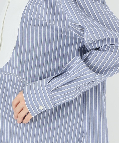 Simplicite(サンプリシテ)の「クレリック ブザム シャツ(シャツ/ブラウス・レディース・ベージュ/ブルー系その他・FREE)」の6枚目の写真