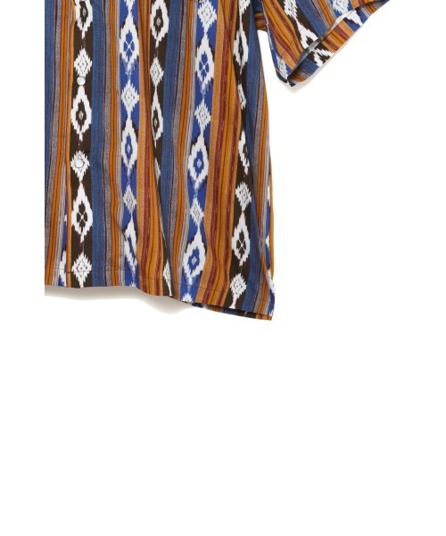 AMERICAN RAG CIE（アメリカンラグシー）の「イカットプリントウエスタンカウボーイオープンカラーシャツ（シャツ/ブラウス・メンズ・ブラック/オレンジ・L/M）」の10枚目の写真