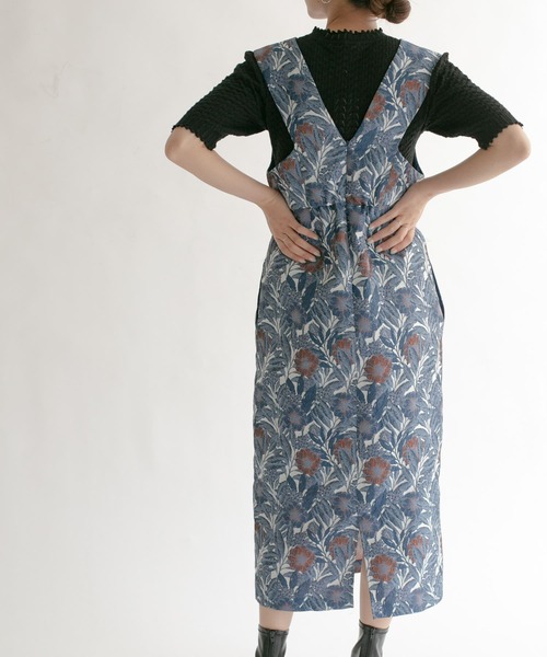 KBF（ケイビーエフ）の「ジャガードIラインワンピース（ワンピース・レディース・ブルー系その他/イエロー系その他・ONE）」の6枚目の写真