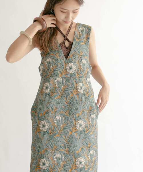 KBF（ケイビーエフ）の「ジャガードIラインワンピース（ワンピース・レディース・ブルー系その他/イエロー系その他・ONE）」の9枚目の写真