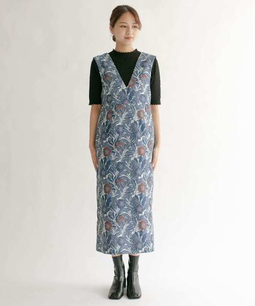 KBF（ケイビーエフ）の「ジャガードIラインワンピース（ワンピース・レディース・ブルー系その他/イエロー系その他・ONE）」の13枚目の写真