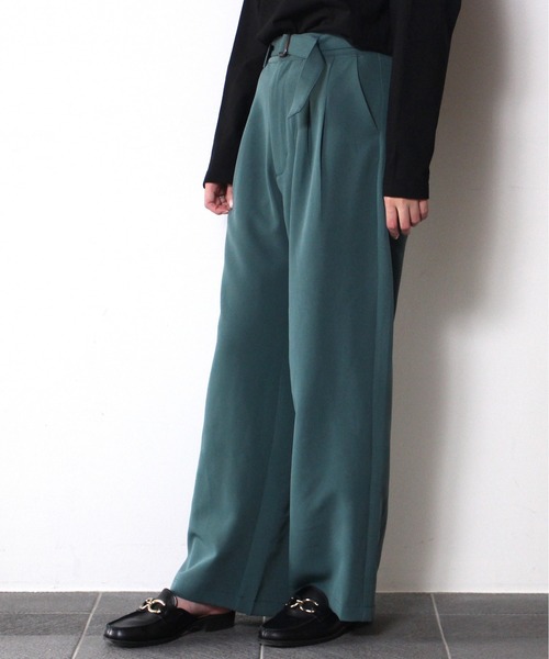 one way（ワンウェイ）の「【oneway】2タックプレスパンツ（スラックス・レディース・ライトグリーン/パープル/ブラウン系その他/ベージュ・FREE）」の19枚目の写真